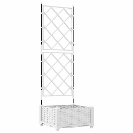 Have Blomsterkrukke Hvid 40 x 40 x 125,5 cm PP