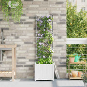 Havekrukke med trellis Hvid 40 x 40 x 143 cm PP