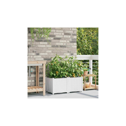 Have Blomsterkrukke 2 stk. Hvid 80 x 40 x 37,5 cm PP