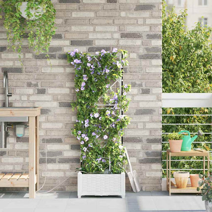 Have Blomsterkrukke Hvid 40 x 40 x 126 cm PP