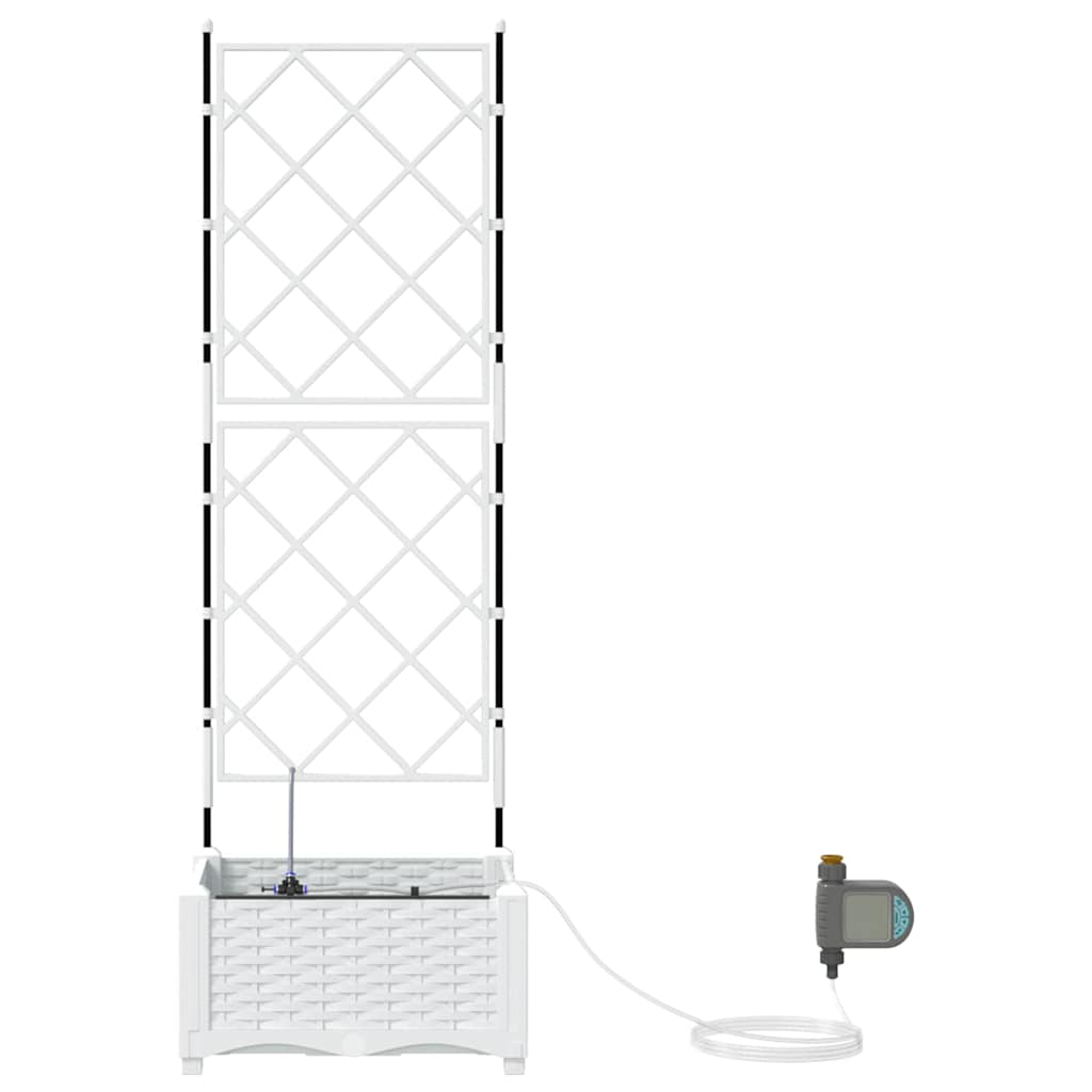 Havekrukker Hvid 40 x 40 x 126 cm Stål