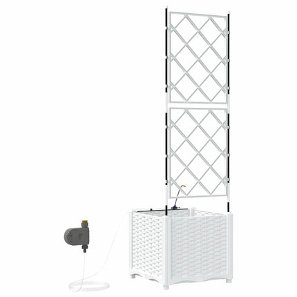 Have Blomsterkrukke Hvid 40 x 40 x 142 cm PP