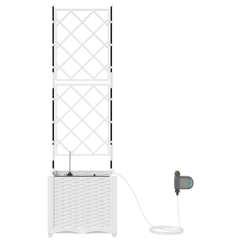 Havekrukker Hvid 40 x 40 x 142 cm Stål