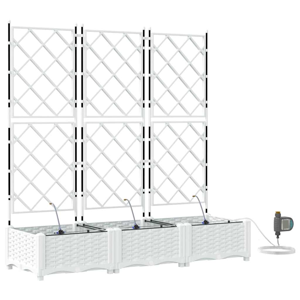 Havekrukker Hvid 120 x 40 x 126 cm Stål