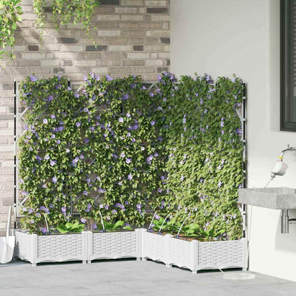 Have Blomsterkrukke 5 stk. Hvid 120 x 120 x 126 cm PP
