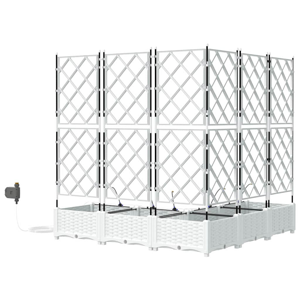 Havekrukker Hvid 120 x 120 x 126 cm Stål