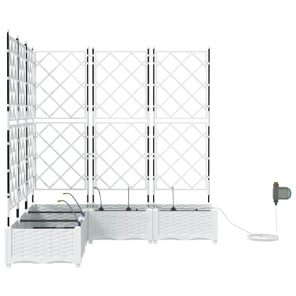 Have Blomsterkrukke 5 stk. Hvid 120 x 120 x 126 cm PP
