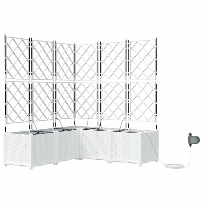 Have Blomsterkrukke 5 stk. Hvid 120 x 120 x 142 cm PP