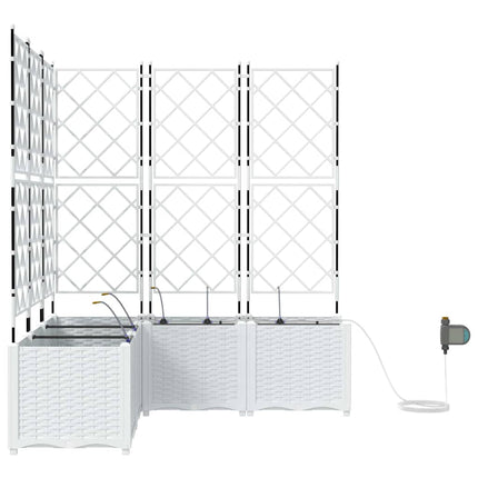 Have Blomsterkrukke 5 stk. Hvid 120 x 120 x 142 cm PP