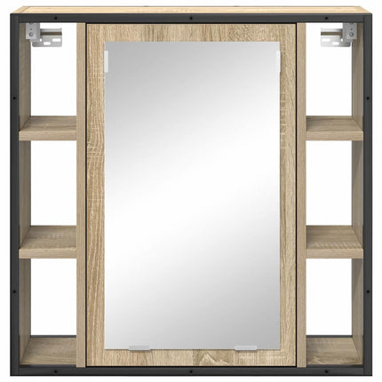 Spejlskab Sonoma eg 60 x 16 x 60 cm Konstrueret træ