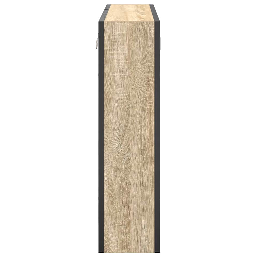 Badeværelsesspejlskab Beige 60 x 16 x 60 cm Konstrueret træ