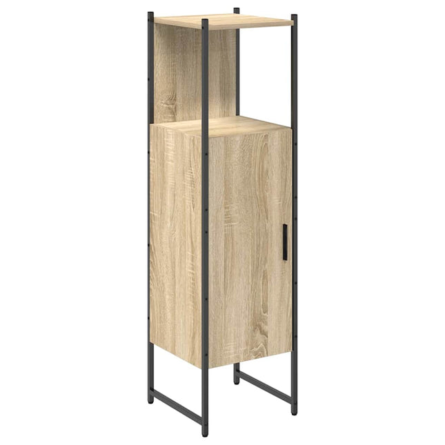 Badeværelsesskab Beige 33 x 33 x 120,5 cm Konstrueret træ