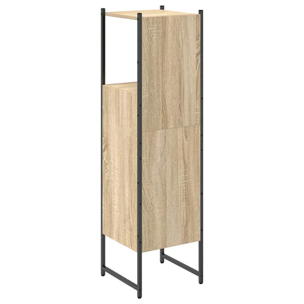 Badeværelsesskab Beige 33 x 33 x 120,5 cm Konstrueret træ