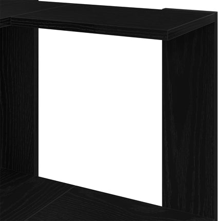 Bogreol 5 niveauer 50 x 50 x 179 cm Sort eg
