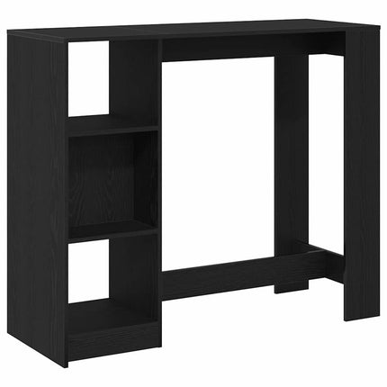 Barbord 124 x 46 x 103.5 cm Konstrueret træ Sort eg Rektangulær