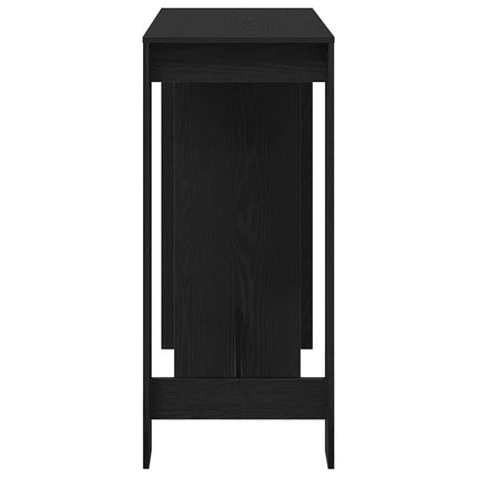 Barbord 124 x 46 x 103.5 cm Konstrueret træ Sort eg Rektangulær