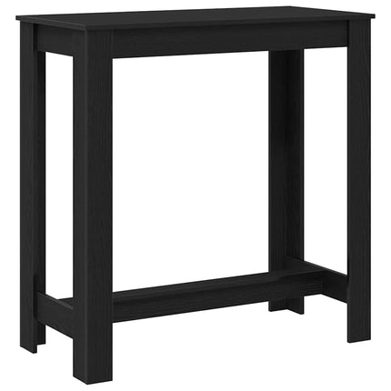 Barbord 102 x 50 x 103.5 cm Konstrueret træ Sort eg Rektangulær