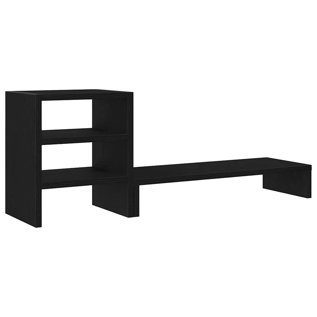 skærmholder med dueslag konstrueret træ sort egetræsfarve