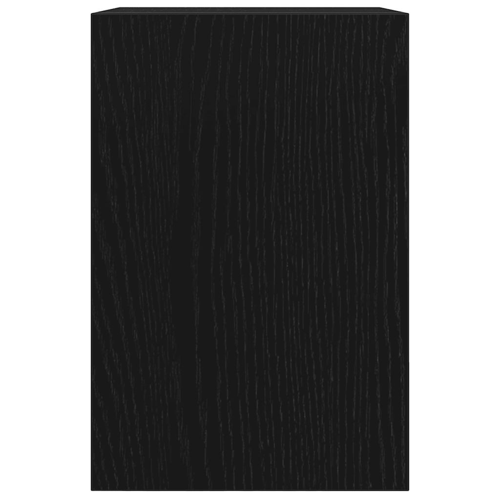 skærmholder med dueslag konstrueret træ sort egetræsfarve