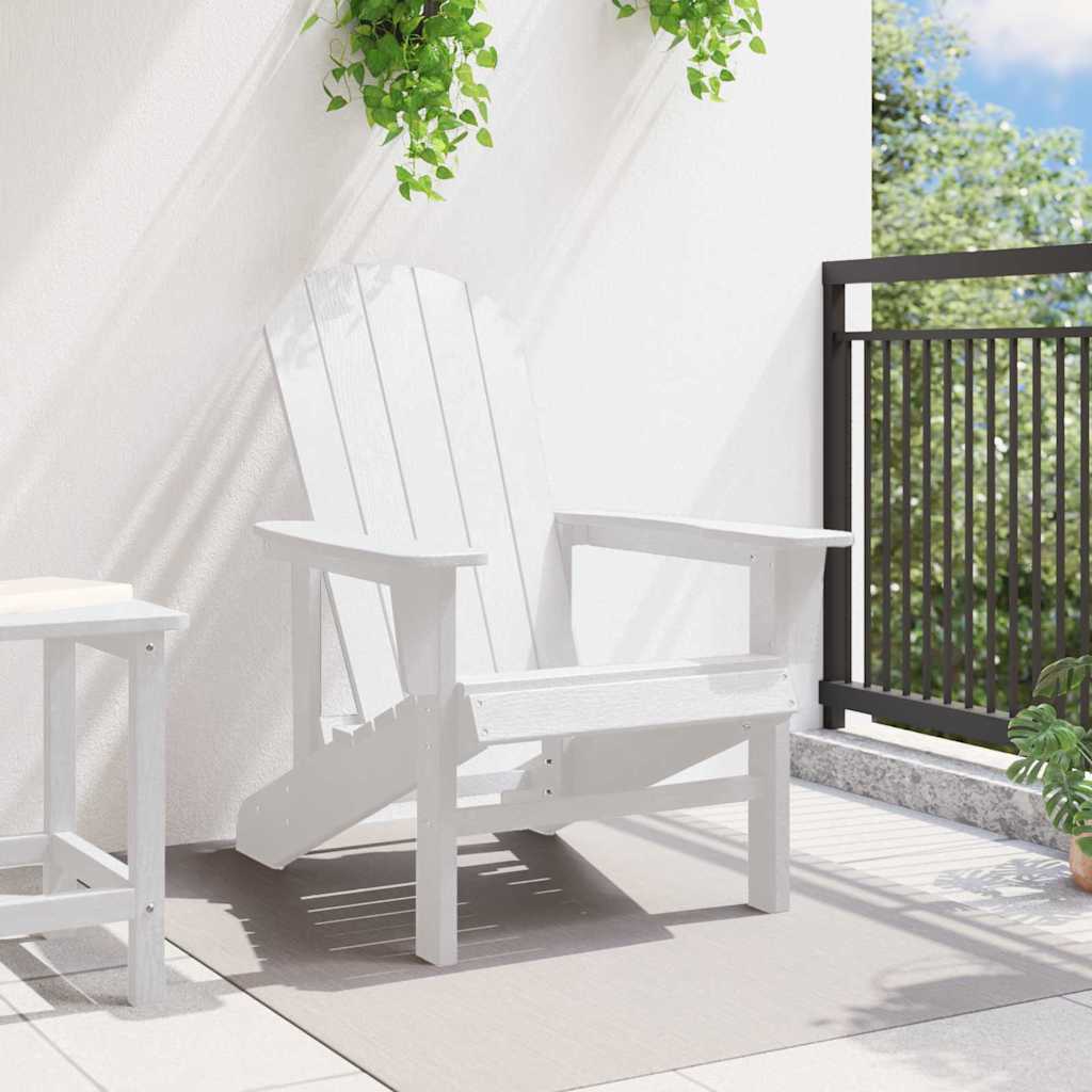 Adirondack-stol Hvid 82 x 74 x 92 cm HDPE