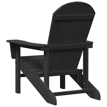 Adirondack-stol Sort HDPE