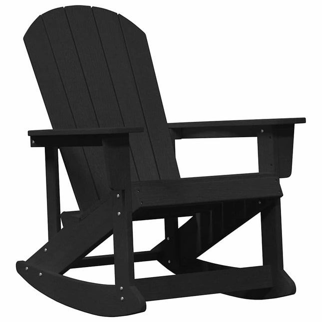 Adirondack gyngestol Sort HDPE