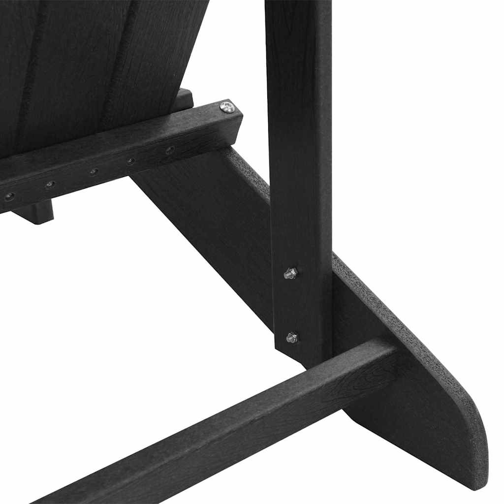 Adirondack-stol Sort 82 x 74 x 92 cm HDPE
