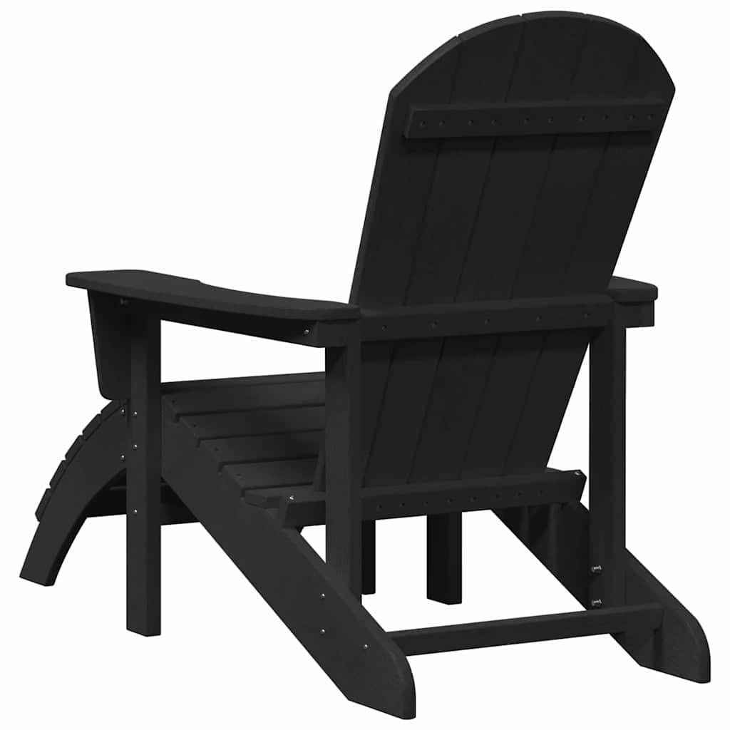 Adirondack-stol Sort 82 x 74 x 92 cm HDPE