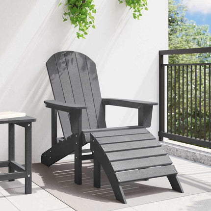 Adirondack-stol Lysegrå 82 x 74 x 92 cm HDPE