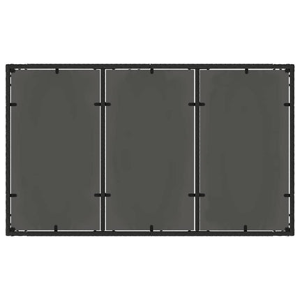 Have Spisebordssæt 5 pcs Sort polyrattan