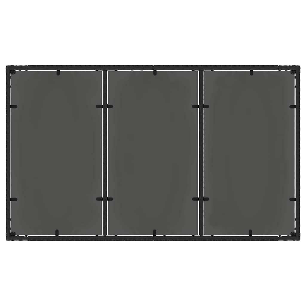 Have Spisebordssæt 7 pcs Sort polyrattan