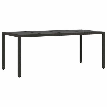 Have Spisebordssæt 7 pcs Sort polyrattan