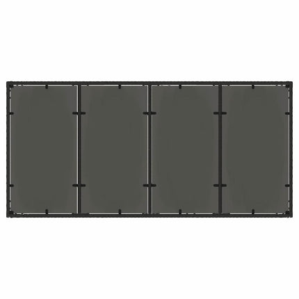 Have Spisebordssæt 9 pcs Sort polyrattan