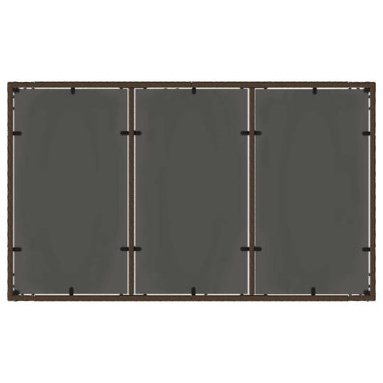 Have Spisebordssæt 5 pcs Brun polyrattan