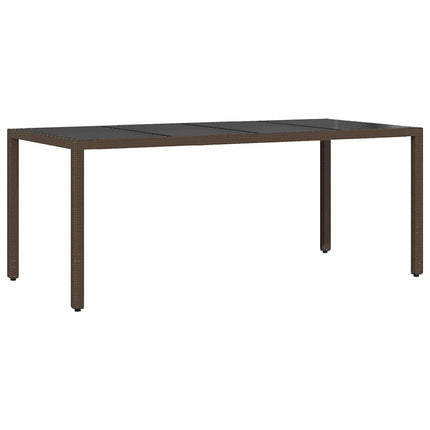 Have Spisebordssæt 7 pcs Brun polyrattan