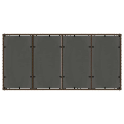 Have Spisebordssæt 9 pcs Brun polyrattan