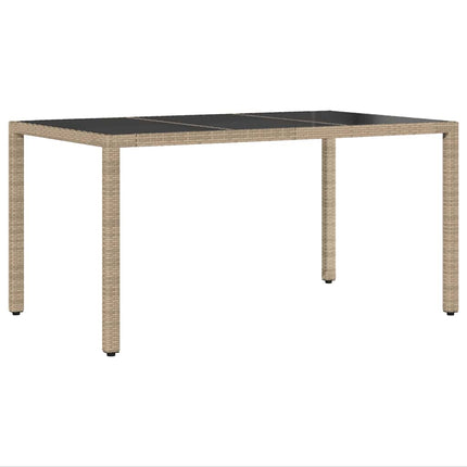 Have Spisebordssæt 7 pcs Beige polyrattan