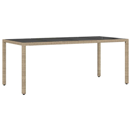 Have Spisebordssæt 9 pcs Beige polyrattan