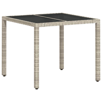 Have Spisebordssæt 3 pcs Lysegrå polyrattan