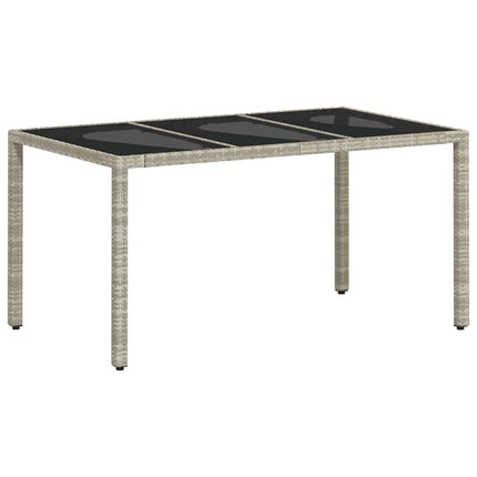 Have Spisebordssæt 7 pcs Lysegrå polyrattan