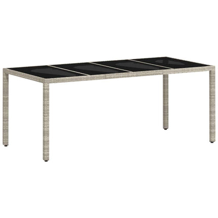 Have Spisebordssæt 9 pcs Lysegrå polyrattan