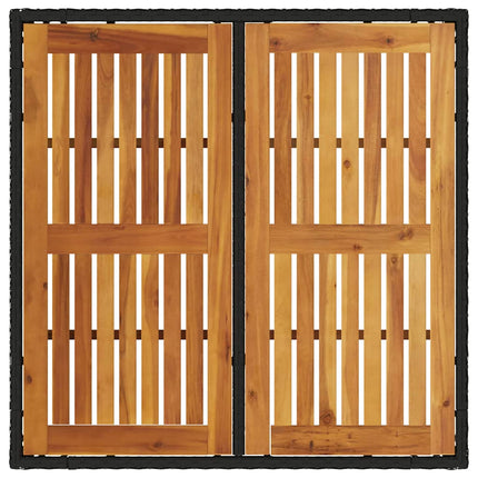 Have Spisebordssæt 3 pcs Sort polyrattan