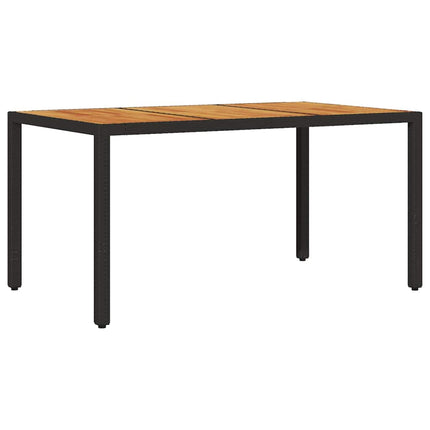 Have Spisebordssæt 7 pcs Sort polyrattan