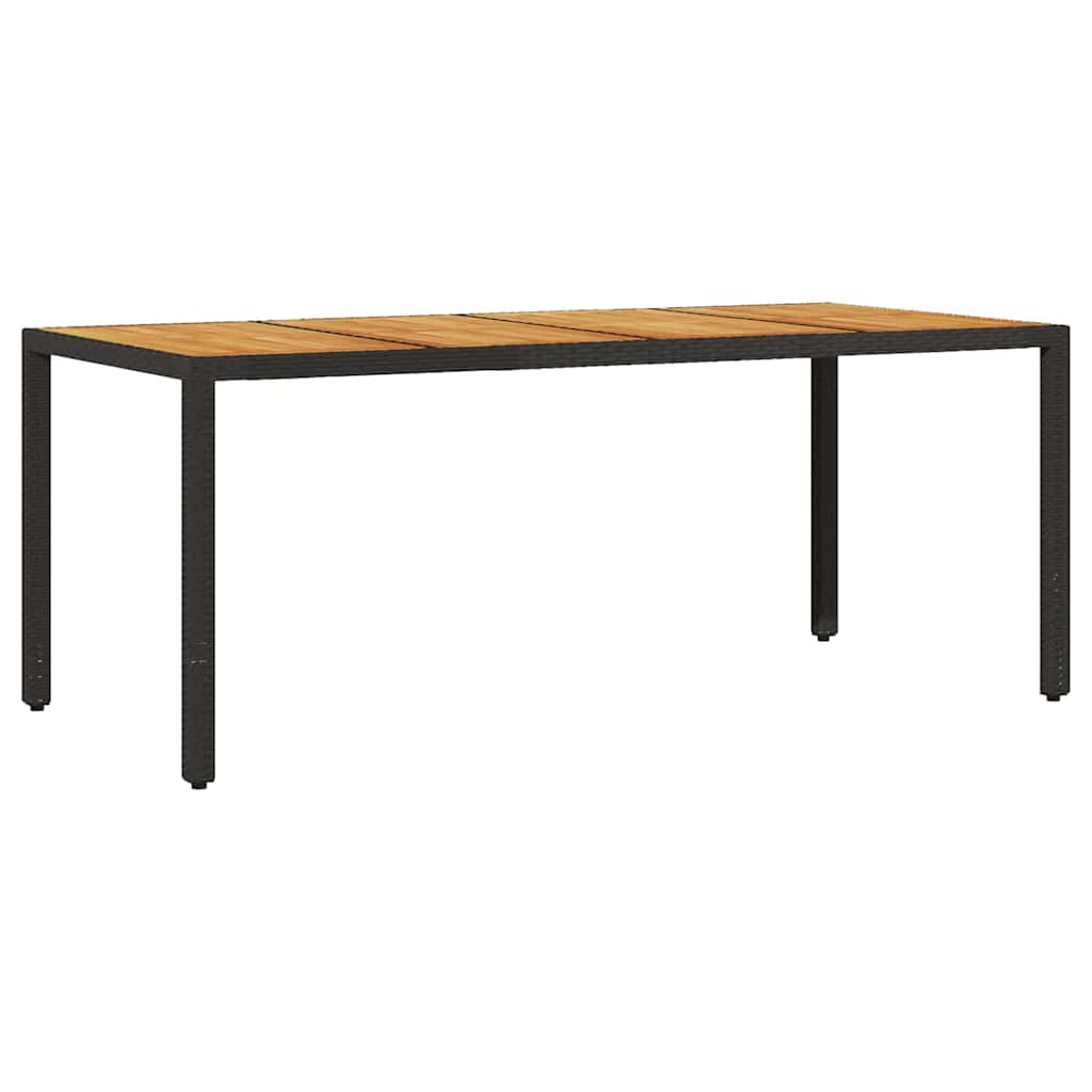 Have Spisebordssæt 7 pcs Sort polyrattan