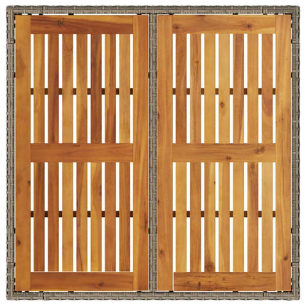 Have Spisebordssæt 3 pcs Grå polyrattan