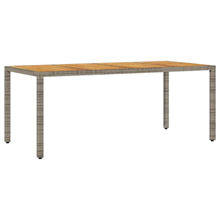 Have Spisebordssæt 9 pcs Grå polyrattan
