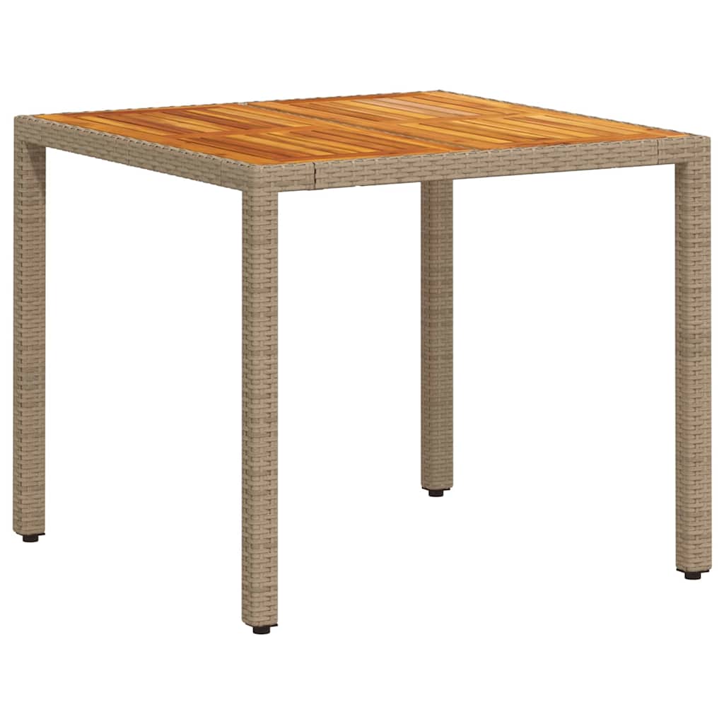 Have Spisebordssæt 5 pcs Beige polyrattan