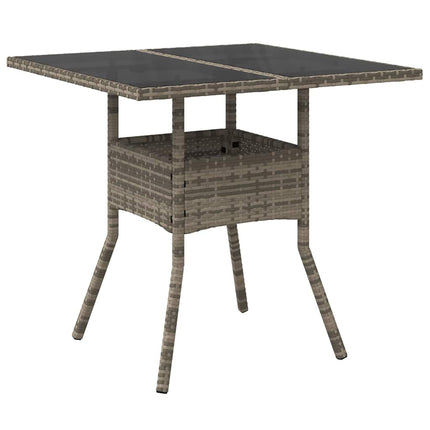 Have Spisebordssæt 5 pcs Grå polyrattan
