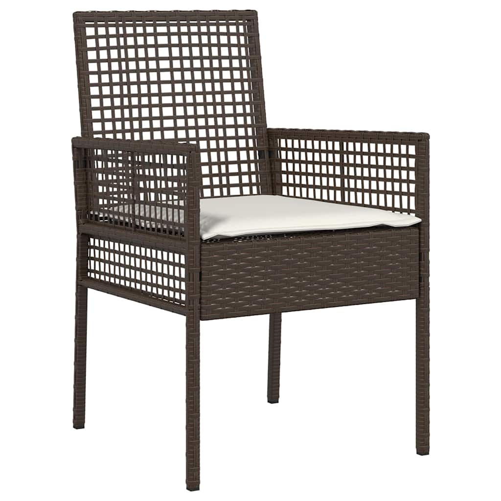 Have Spisebordssæt 5 pcs Brun polyrattan