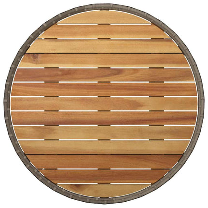 Have Spisebordssæt 3 pcs Grå polyrattan